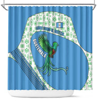 Guatemala Quetzal Bird Shower Curtain with Tribal Motif and Libre Como El Quetzal Design - Wonder Print Shop
