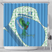 Guatemala Quetzal Bird Shower Curtain with Tribal Motif and Libre Como El Quetzal Design - Wonder Print Shop