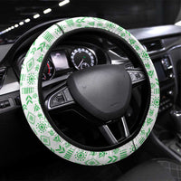Guatemala Quetzal Bird Steering Wheel Cover with Tribal Motif and Libre Como El Quetzal Design - Wonder Print Shop