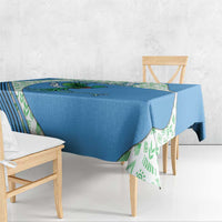 Guatemala Quetzal Bird Tablecloth with Tribal Motif and Libre Como El Quetzal Design - Wonder Print Shop