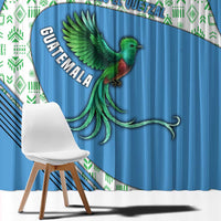Guatemala Quetzal Bird Window Curtain with Tribal Motif and Libre Como El Quetzal Design - Wonder Print Shop