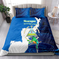 Nicaragua Guardabarranco Bird Bedding Set with Volcano Map and National Emblem Design - Wonder Print Shop