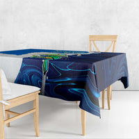 Nicaragua Guardabarranco Bird Tablecloth with Volcano Map and National Emblem Design - Wonder Print Shop