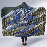 Montford Point Marines 1940s Est Hooded Blanket The Right To Fight 20000 Military Camouflage Art