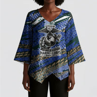 Montford Point Marines 1940s Est Kimono Sleeve Blouse The Right To Fight 20000 Military Camouflage Art