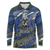 Montford Point Marines 1940s Est Long Sleeve Polo Shirt The Right To Fight 20000 Military Camouflage Art