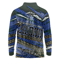 Montford Point Marines 1940s Est Long Sleeve Polo Shirt The Right To Fight 20000 Military Camouflage Art