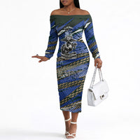 Montford Point Marines 1940s Est Off The Shoulder Long Sleeve Dress The Right To Fight 20000 Military Camouflage Art