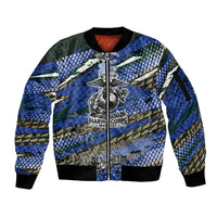 Montford Point Marines 1940s Est Sleeve Zip Bomber Jacket The Right To Fight 20000 Military Camouflage Art