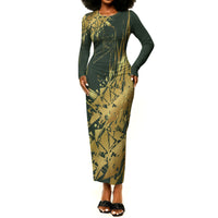 Montford Point Marines Overcoming Long Sleeve Bodycon Dress Military History Camouflage Art