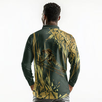 Montford Point Marines Overcoming Long Sleeve Polo Shirt Military History Camouflage Art