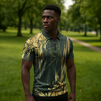 Montford Point Marines Overcoming Zipper Polo Shirt Military History Camouflage Art