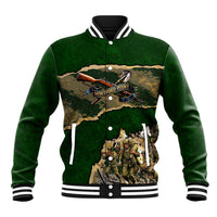 Montford Point Marines Not Above You Baseball Jacket Iwo Jima Military Map Camouflage Vintage Art