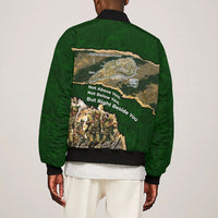 Montford Point Marines Not Above You Bomber Jacket Iwo Jima Military Map Camouflage Vintage Art