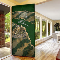 Montford Point Marines Not Above You Door Cover Iwo Jima Military Map Camouflage Vintage Art