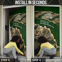 Montford Point Marines Not Above You Door Cover Iwo Jima Military Map Camouflage Vintage Art