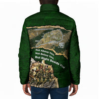Montford Point Marines Not Above You Padded Jacket Iwo Jima Military Map Camouflage Vintage Art