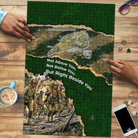 Montford Point Marines Not Above You Puzzle Iwo Jima Military Map Camouflage Vintage Art