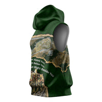Montford Point Marines Not Above You Sleeveless Hoodie Iwo Jima Military Map Camouflage Vintage Art