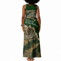 Montford Point Marines Not Above You Tank Maxi Dress Iwo Jima Military Map Camouflage Vintage Art