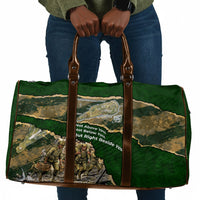 Montford Point Marines Not Above You Travel Bag Iwo Jima Military Map Camouflage Vintage Art