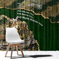 Montford Point Marines Not Above You Window Curtain Iwo Jima Military Map Camouflage Vintage Art