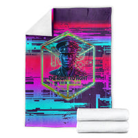 Montford Point Marines Legacy 1942 Blanket The Right To Fight Retro Glitch Vaporwave Art
