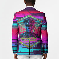 Montford Point Marines Legacy 1942 Blazer The Right To Fight Retro Glitch Vaporwave Art