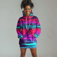 Montford Point Marines Legacy 1942 Hoodie Dress The Right To Fight Retro Glitch Vaporwave Art
