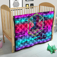 Montford Point Marines Legacy 1942 Quilt The Right To Fight Retro Glitch Vaporwave Art