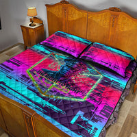 Montford Point Marines Legacy 1942 Quilt Bed Set The Right To Fight Retro Glitch Vaporwave Art