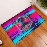 Montford Point Marines Legacy 1942 Rubber Doormat The Right To Fight Retro Glitch Vaporwave Art