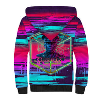 Montford Point Marines Legacy 1942 Sherpa Hoodie The Right To Fight Retro Glitch Vaporwave Art