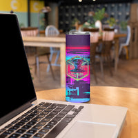Montford Point Marines Legacy 1942 Skinny Tumbler The Right To Fight Retro Glitch Vaporwave Art