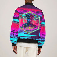 Montford Point Marines Legacy 1942 Sleeve Zip Bomber Jacket The Right To Fight Retro Glitch Vaporwave Art