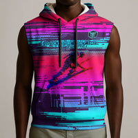 Montford Point Marines Legacy 1942 Sleeveless Hoodie The Right To Fight Retro Glitch Vaporwave Art
