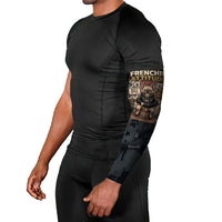 French Bulldog Tiny Body Major Attitude Arm Sleeves Urban Streetwear Cool Frenchie Mascot Art