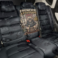 French Bulldog Tiny Body Major Attitude Back Car Seat Cover Urban Streetwear Cool Frenchie Mascot Art