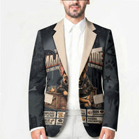 French Bulldog Tiny Body Major Attitude Blazer Urban Streetwear Cool Frenchie Mascot Art