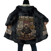 French Bulldog Tiny Body Major Attitude Cloak Urban Streetwear Cool Frenchie Mascot Art