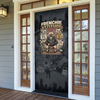 French Bulldog Tiny Body Major Attitude Door Cover Urban Streetwear Cool Frenchie Mascot Art