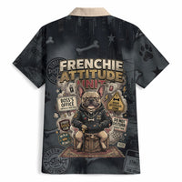 French Bulldog Tiny Body Major Attitude Hawaiian Shirt Urban Streetwear Cool Frenchie Mascot Art