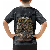 French Bulldog Tiny Body Major Attitude Hawaiian Shirt Urban Streetwear Cool Frenchie Mascot Art