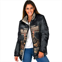 French Bulldog Tiny Body Major Attitude Padded Jacket Urban Streetwear Cool Frenchie Mascot Art
