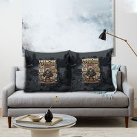 French Bulldog Tiny Body Major Attitude Pillow Cover Urban Streetwear Cool Frenchie Mascot Art