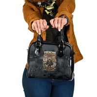 French Bulldog Tiny Body Major Attitude Shoulder Handbag Urban Streetwear Cool Frenchie Mascot Art