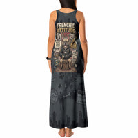 French Bulldog Tiny Body Major Attitude Tank Maxi Dress Urban Streetwear Cool Frenchie Mascot Art