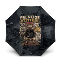 French Bulldog Tiny Body Major Attitude Umbrella Urban Streetwear Cool Frenchie Mascot Art