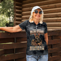 French Bulldog Tiny Body Major Attitude Women Polo Shirt Urban Streetwear Cool Frenchie Mascot Art