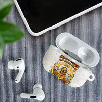 Powered By Golden Energy AirPods Case Golden Retriever In Toy Retro Comic Crate Art